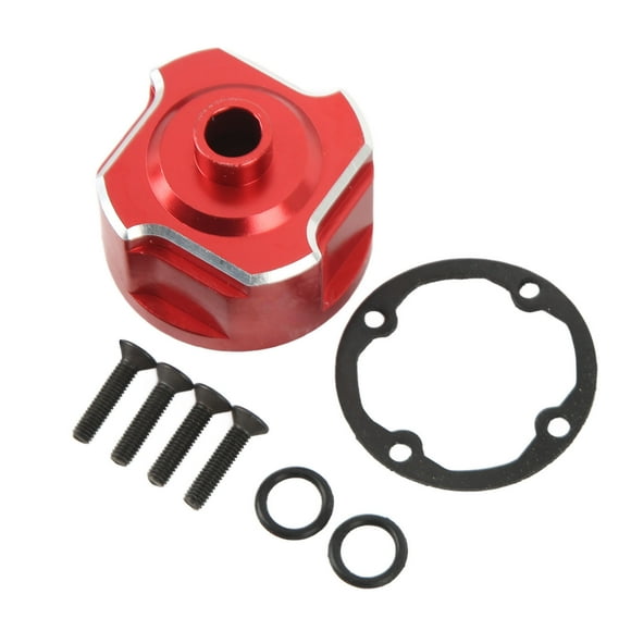RC Car Universal Differential Housing for TRAXXAS SLEDGE 1/8 4WD Front Middle Rear Red