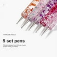 thumbnail image 1 of 5 Pcs/set Stylos de Perceuse à Ongles Double Tête Différents Styles de Stylos de Perceuse à Pointe Outils de Perceuse à Ongles, 1 of 4