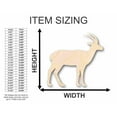 thumbnail image 2 of Unfinished Wood Antelope Shape - Animal - Wildlife - Craft - up to 46" DIY 24" / 1/8", 2 of 3