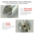 thumbnail image 4 of Advancent Soporte de ducha Soporte de rociador Montaje de boquilla Superficie lisa Sin rebabas Mano de obra fina Tamaño compacto Larga duración Juegos de accesorios de baño Dorado, 4 of 6
