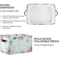 thumbnail image 3 of Blooming Flowers and Butterflies Storage Basket, Durable Canvas Organizer With Handles Large Collapsible Storage Bins Boxes for Home Office - 2 Pack Home Decor, 3 of 7