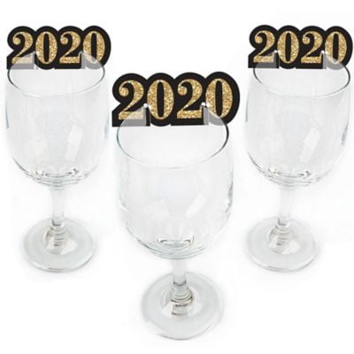 New Year S Eve Gold Shaped 2020 New Year S Eve Party Glass