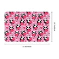 thumbnail image 3 of Bingfone Panda Heart Valentine Door Mat 16"x24" Front Entrance Non-Slip Low Profile Washable for Entryway, 3 of 7