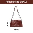 thumbnail image 2 of Bolso Retro de cuero suave de gran capacidad para mujer, bolso de hombro, bolso mensajero de cuero artificial para mujer,, 2 of 5