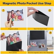 Magnetic Picture Frames 12 Packs-Fridge Magnetic Photo Frames-Holds 4 x 6 Inches Photos,Black