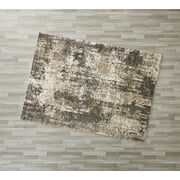 Mainstays 30x46 Neutral Abstract Shag Indoor Accent Rug