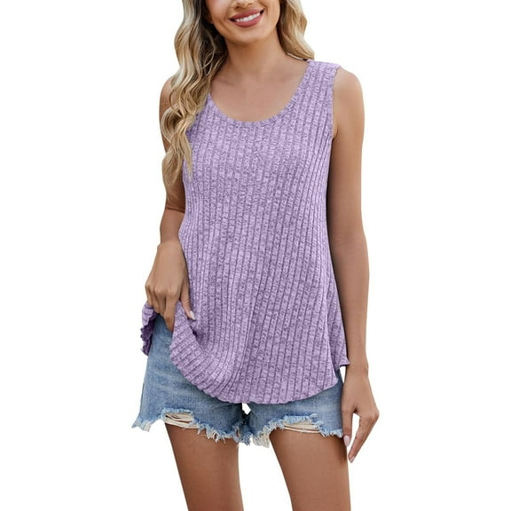 yunLCZ Square Neck Tank Top Women's 2025 Spring Hottest Garden Collar Casual Sleeveless Solid Color Knitted Vest Women Summer Sleeveless Tops