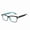 Black on the outside and blue on the inside, variant on Full frame fashion flat mirror men and women with square personality anti-blue light glasses-Black on the outside and blue on the inside-No blue light