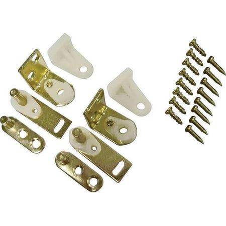 ProSource Gravity Pivot Hinge, For Use With 3/4 To 1-3/8 In Thick Lightweight Louver Or Cafe Doors, Steel