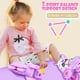 thumbnail image 3 of Patines con forma de unicornio arcoíris con forma de 4 piezas para niñas de 2 a 5 a 8 años, 3 of 8
