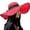 Watermelon Red, variant on Fgnfyis Winter Hats for Women Beach Hats for Women Big Straw Wide Brim Summer Floppy Foldable Sun Hat Watermelon Red