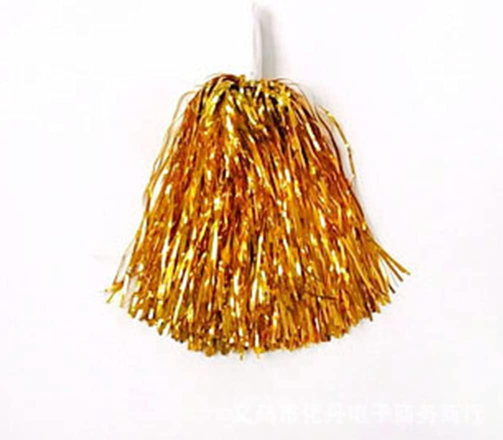 LINLIN 5 Pairs Cheerleading Pom Poms Hand Flowers Cheerleader Pompoms Cheering Hand Flowers for Sports Meeting Cheers Ball Game Dance Fancy Dress Night Party Assorted Color