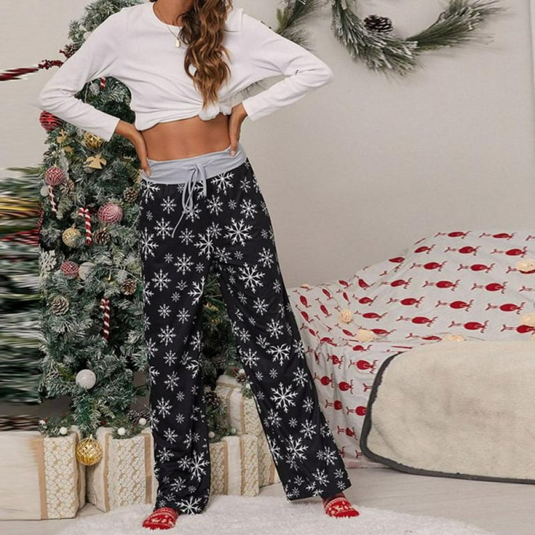 Women Ugly Christmas Pajama Pants Sleepwear 
