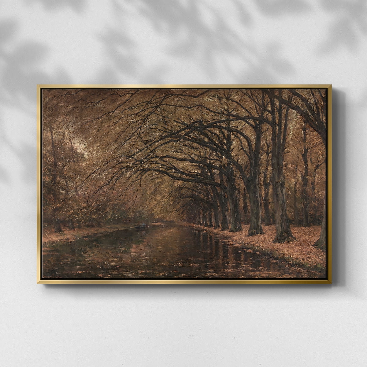 Vintage Landscape-CCCXXXII By Wexford Home Framed in Gold Wood Gallery Wrapped Canvas 17 in. x 25 in.
