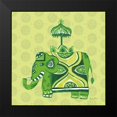 thumbnail image 2 of Zaman, Farida 15x15 Black Modern Framed Museum Art Print Titled - Jeweled Elephant IV, 2 of 5