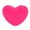 Hot Pink, variant on hulanddfd Heart-Shaped Throw Pillow, 3.93x3.93inches Heart Pillow Soft Silk Cushion for Bedroom Livingroom Sofa Decor Purple