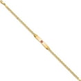 thumbnail image 2 of 14K Yellow Gold Semi-Solid Medical Polished Red Enamel Anchor Id Bracelet (8 X 5.5) Made In United States xm558cr-8, 2 of 5