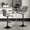 Light Grey, variant on Bar Stools Set of 2, Modern Faux Leather Adjustable Swivel Barstools, Counter Height Chairs with Back and Footrest for Kitchen Island, Khaki