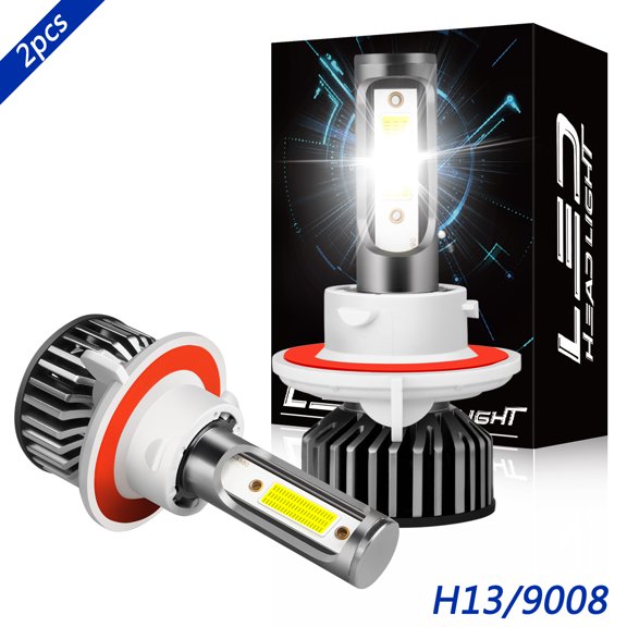 For Pontiac Torrent 2006 2007 2008 2009 LED Headlight Bulbs H13/9008 High Low Beam White 6000K