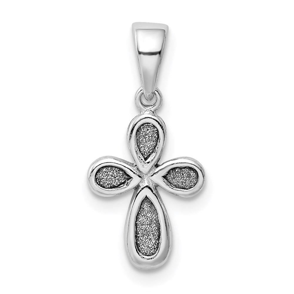 Details about   New Polished Rhodium Plated 925 Sterling Silver Girl Charm 