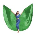 thumbnail image 2 of Wosthever Ala de danza del vientre con palo telescópico Disfraces para adultos para actuaciones Fiestas de carnaval de Halloween Espectáculos Accesorios Kits de decoración para fiestas Verde Wosthever HA083921-09, 2 of 6