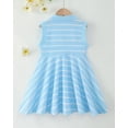 thumbnail image 2 of Baby Girls Clothes Toddler Girls Polo Dress 4T Girls Summer Casual Dress 5T Girls Lapel Sleeveless Stripe Dress Blue, 2 of 7