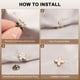 thumbnail image 5 of 10 Conjuntos de Botones de Perlas, Botones de Perlas de 11.5 mm Sin Coser, Broches Desmontables para Ropa, Abrigos, Blusas (Blanco), 5 of 7