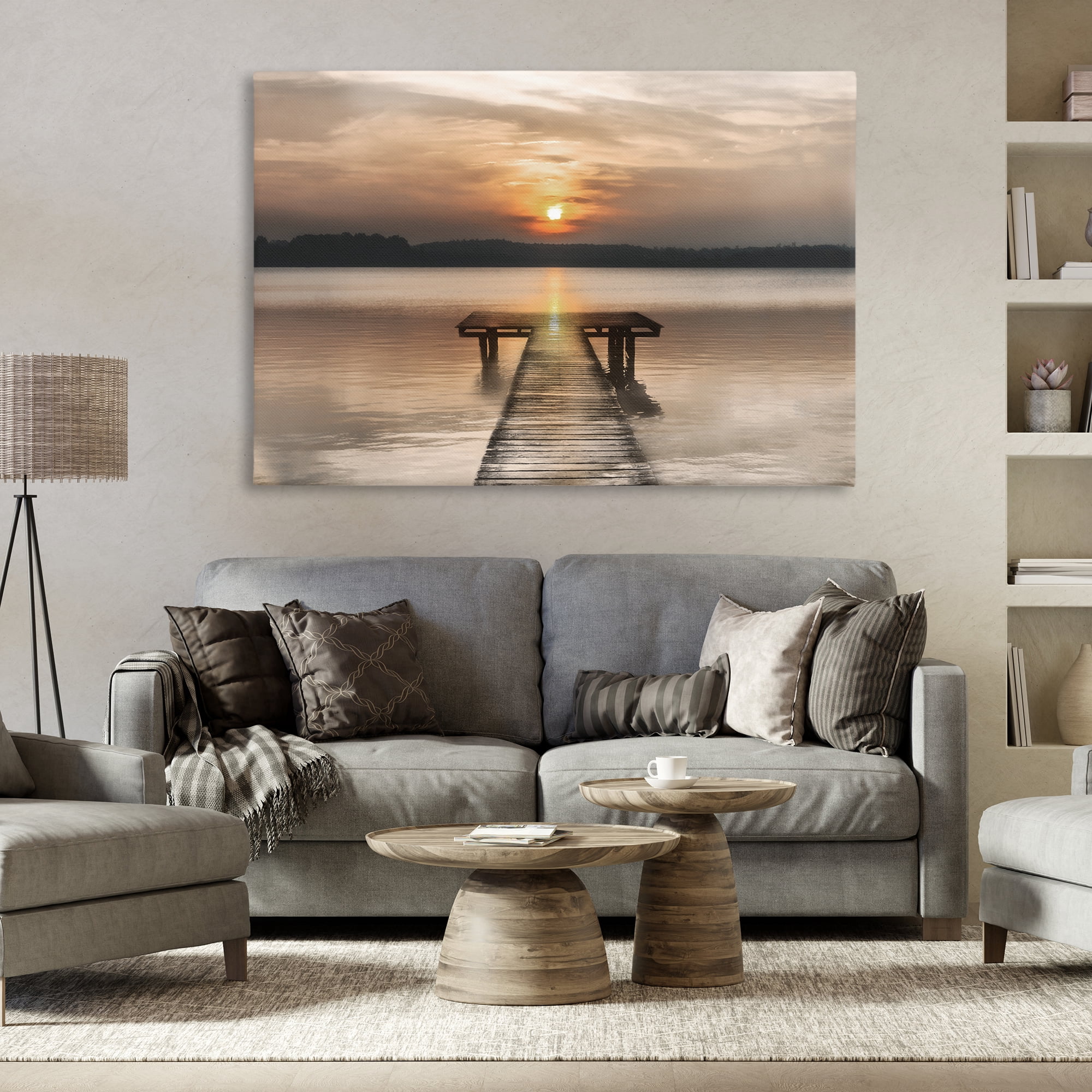 Stupell Industries Centric Reflective Sunrise Canvas Wall Art, design by Irene Weisz