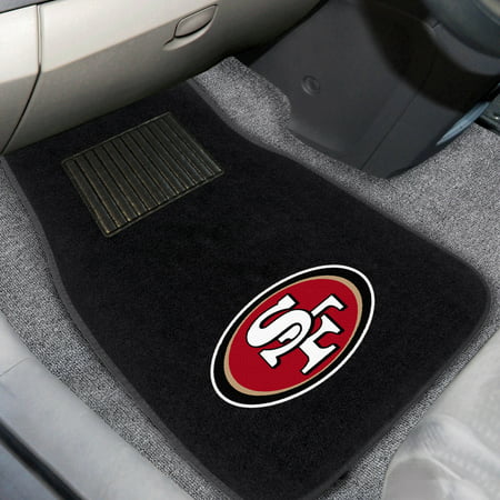 San Francisco 49ers 2-Piece Embroidered Car Mat Set - No