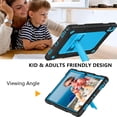 thumbnail image 5 of for Lenovo Tab P11 2nd Gen Case 11.5" TB350FU / TB350XU 2023 Hybrid Shockproof Protective Case Hard Shell Built in Kickstand Shoulder Strap for 11.5 inch Lenovo Tab P11 Gen 2 (Black+Blue), 5 of 6