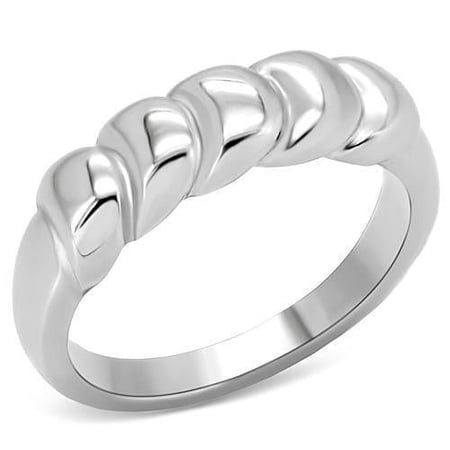 Silver Womens Ring Anillo Para Mujer 316L Stainless Steel Ring Todi