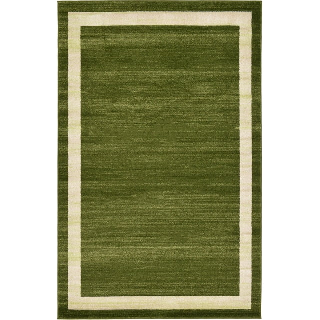 Unique Loom Del Mar Collection Contemporary Transitional Area Rug, 5' x 8', Green/Olive