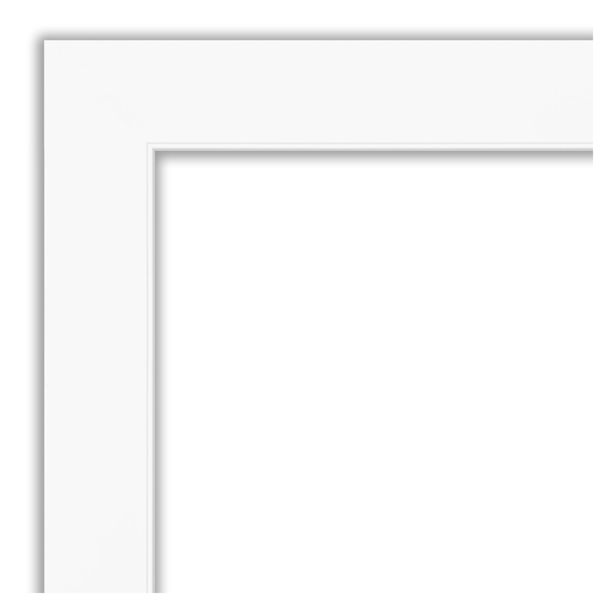 Amanti Art Natural Cork Board Framed Cabinet White Bulletin Board 29 in. x 21 in.