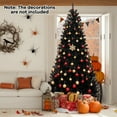 thumbnail image 5 of Resenkos 8-Ft Black Artificial Halloween Christmas Tree with Sounds - Black, 5 of 8