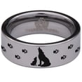 thumbnail image 2 of Wolf and Cub Tungsten Carbide Ring, 2 of 9