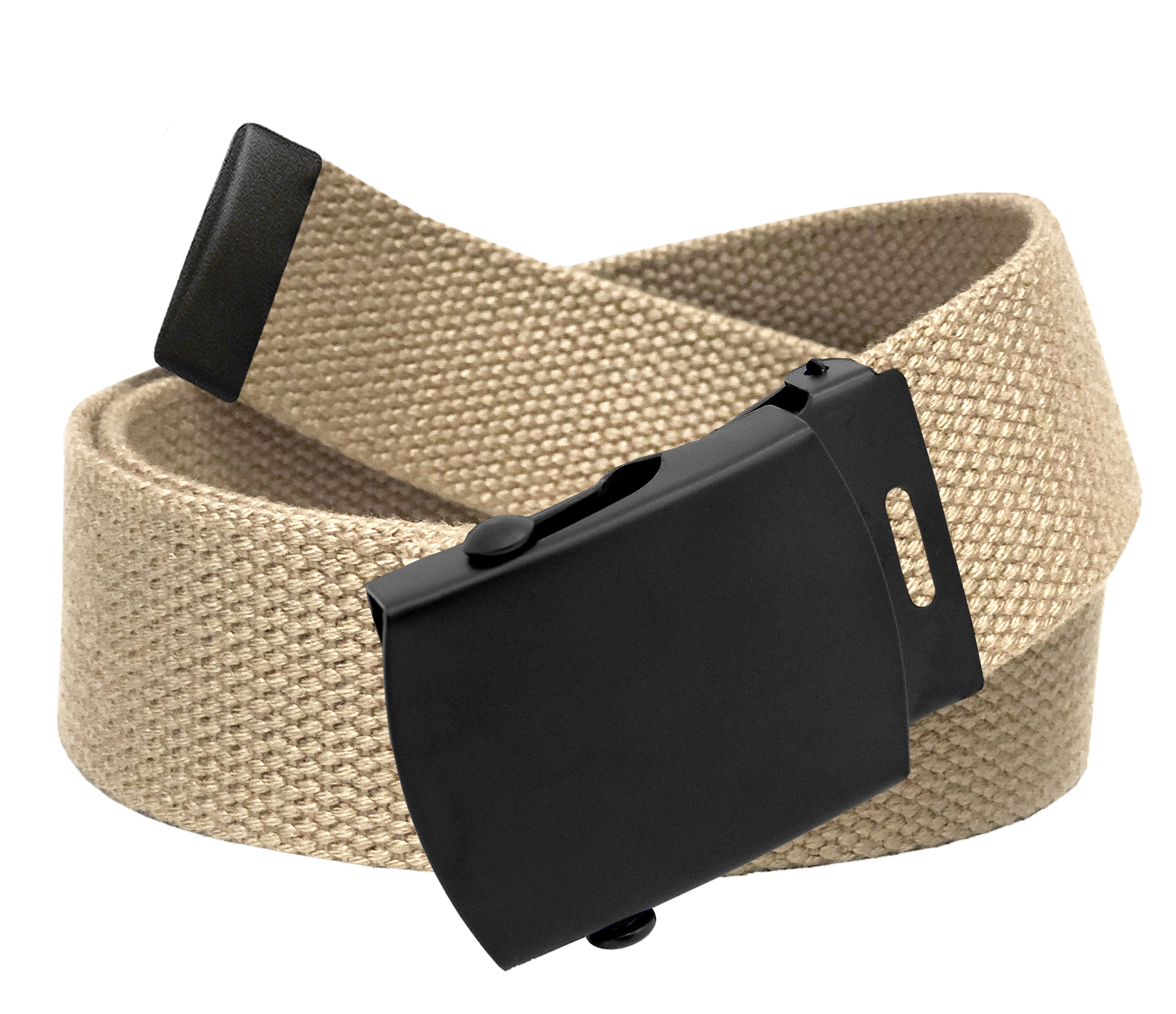 All Sizes Men's Golf Belt in 1.5 Black Slider Belt Buckle with