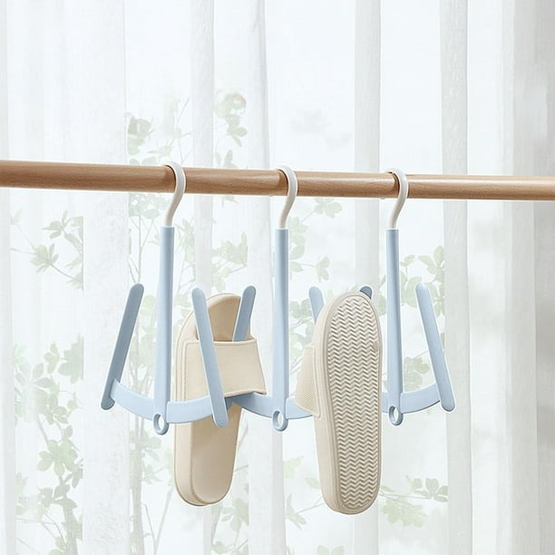 Tendedero Giratorio Multifuncional para Zapatos | Perchero de Pie para Ropa y Accesorios | Diseño Compacto y Plegable para Espacios Pequeños | 4 Colores