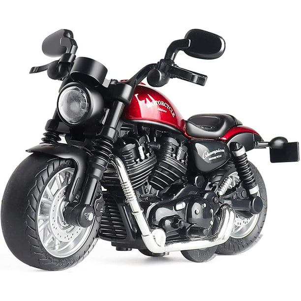 Mini Toy Motorcycle Pull Back Toy Cars with Sound and Light Toy,Toy