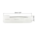thumbnail image 2 of Uxcell 100Pcs Safety Bar Pins 22mm Brooch Clasp Pin Backs for ID Badges Name Cards Tags DIY Craft, White, 2 of 5