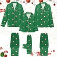thumbnail image 2 of mgoYE Family Christmas Pajamas Matching Sets Silk Satin Plus Size Casual Pjs Matching Sets for Family, 2 of 9