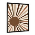 thumbnail image 2 of Designart 'Bright Minimalist Shining Terracotta Sun Rays' Modern Framed Art Print, 2 of 4