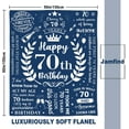 thumbnail image 3 of 70th Birthday Gifts for Women Men, Gifts for a 70th Birthday Blanket 50"x 60", Mens 70th Birthday Gift Ideas, 70 Year Old Birthday Gifts for Men, 1953 Birthday Gifts, 70th Birthday Decorations, 3 of 5