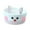 B, variant on Cotton Yarn Storage Basket – Cute Bunny-Shaped Knitting Organizer for Skeins, Toys & Snacks, 5.9" Diameter × 3.1" H