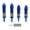 Blue, variant on YAHHU 1/10 Scale RC Shock Absorber Set Aluminum Alloy Front Rear Oil Filled Damper Replacement for Slash 4x4 RC Crawler Car, Red (5.9 inches / 15 cm)