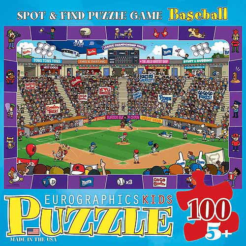 2-Pack//100-Piece EuroGraphics Spot and Find Puzzle