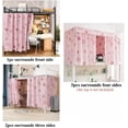 thumbnail image 2 of Upper/Bottom Bunk Bed Curtains Dorm Home Blackout Privacy Beds Cloth Curtain Shading Breathable Dustproof Bed Canopy with Rope and Buckles for Kids Teen Loft Beds Single Sleeper, 2 of 4