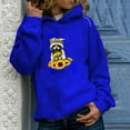 thumbnail image 2 of Fesfesfes Women Hooded casual hoodie pullover Women Hooded animal print sweatshirt long sleeve sweat Under $10, 2 of 4