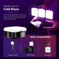 thumbnail image 6 of Neewer RGB Led Video Light, RGB61 360° Full Color Camera Light with 3 Cold Shoe and Diffuser, CRI 97+, 20 Scene Modes, 2500K~8500K, 2000mAh Rechargeable Battery for Gaming/YouTube/Vlog/Photography, 6 of 8