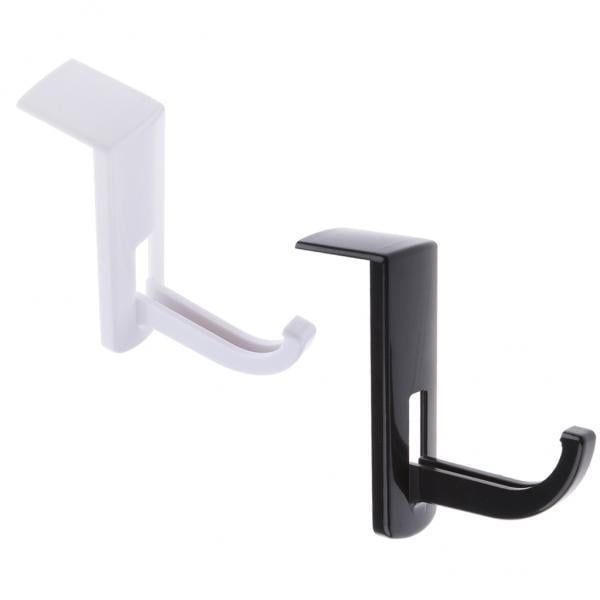 Paquete de 2 Soportes para Colgar Auriculares Yotijar Negro y Blanco 75x22x85 mm
