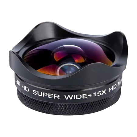 Nishore Camera lens Lens 4k 4k Lens With Universal Clip Compatible With Buzhi Camera Lens 0.45x Lens 0.45x 15x With Universal Clip Universal Clip Compatible Dsfen Bortt 4k Camera Ios 15x Ro Lens